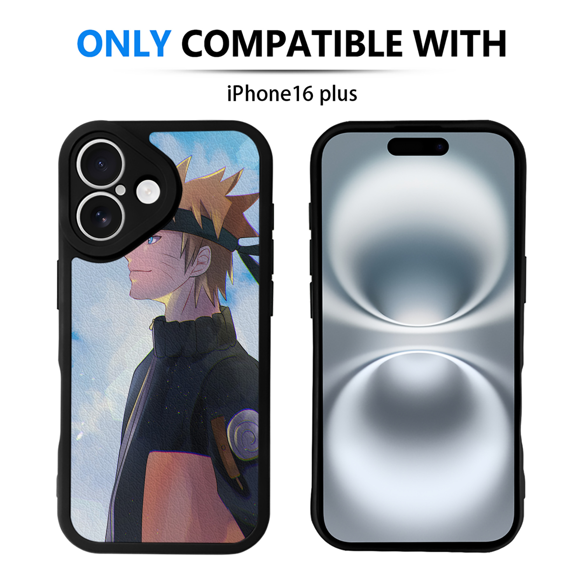 （画像用） NARUTO -ナルト- NARUTO -ナルト- 疾風伝 【iPhone 16シリーズ対応】シリコンスマホケース（レザー調） 材質：シリコン